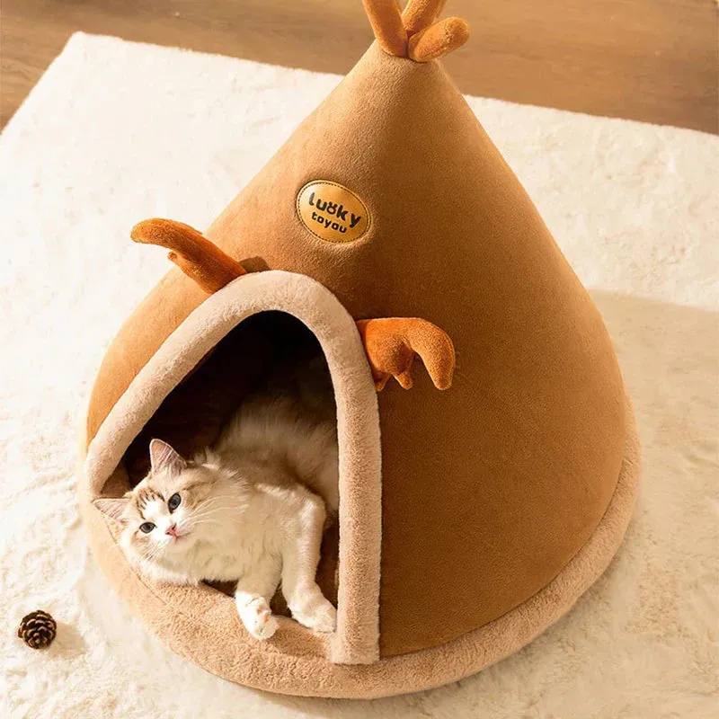 Pat and Pet Emporium | Pet Beds | Soft Teepee Style Pet House