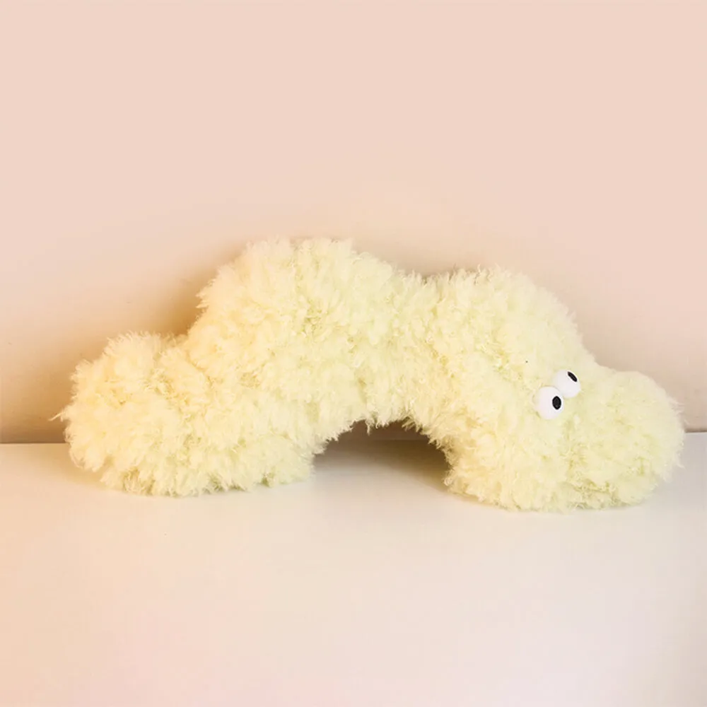 Plush Caterpillar Skin-Friendly Comfort Multi-Zone Support Pet Pillow