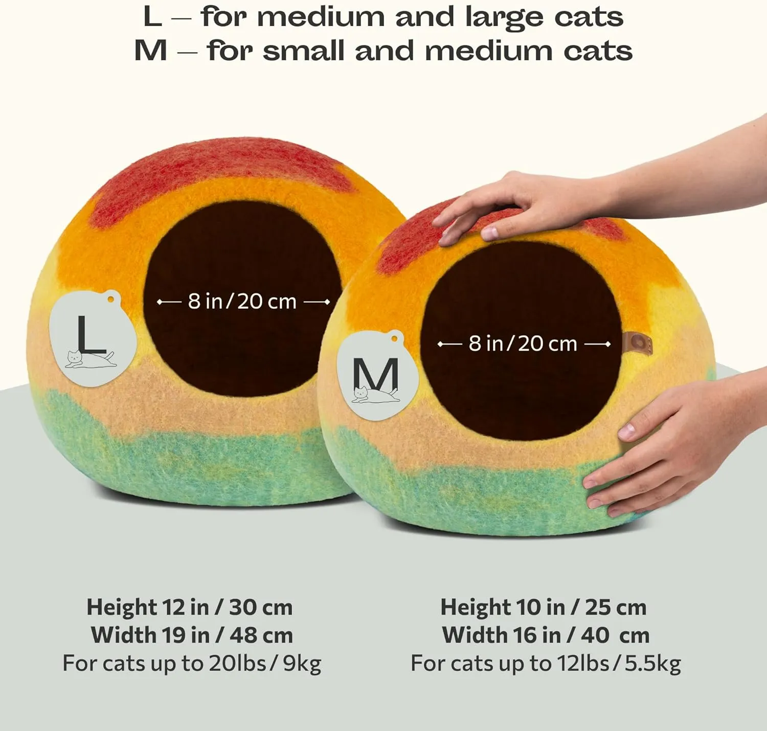 Premium Merino Felted Cat Bed