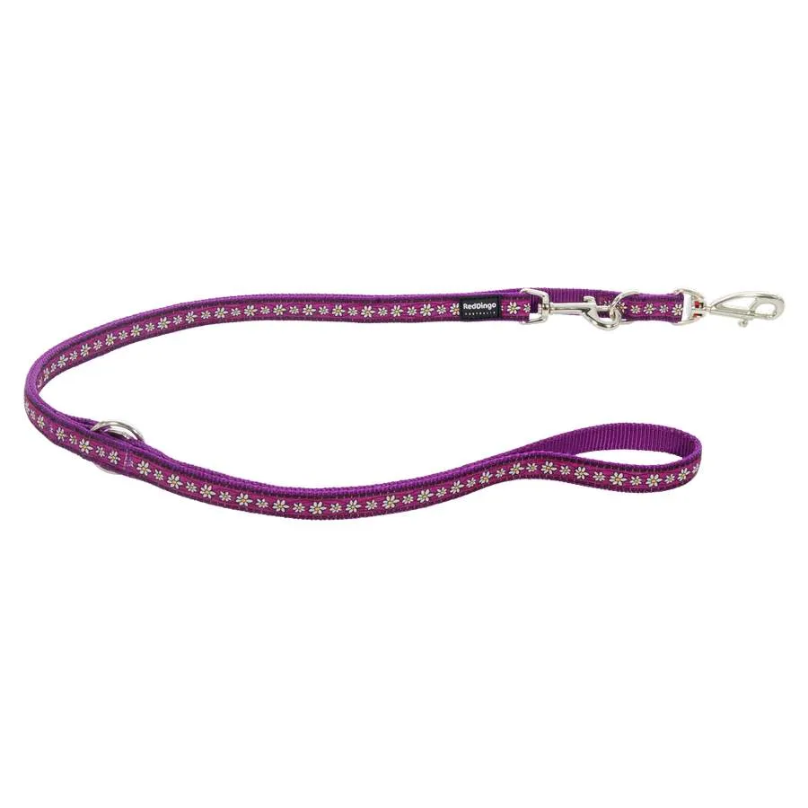 Purple Daisy Dog Lead by Red Dingo