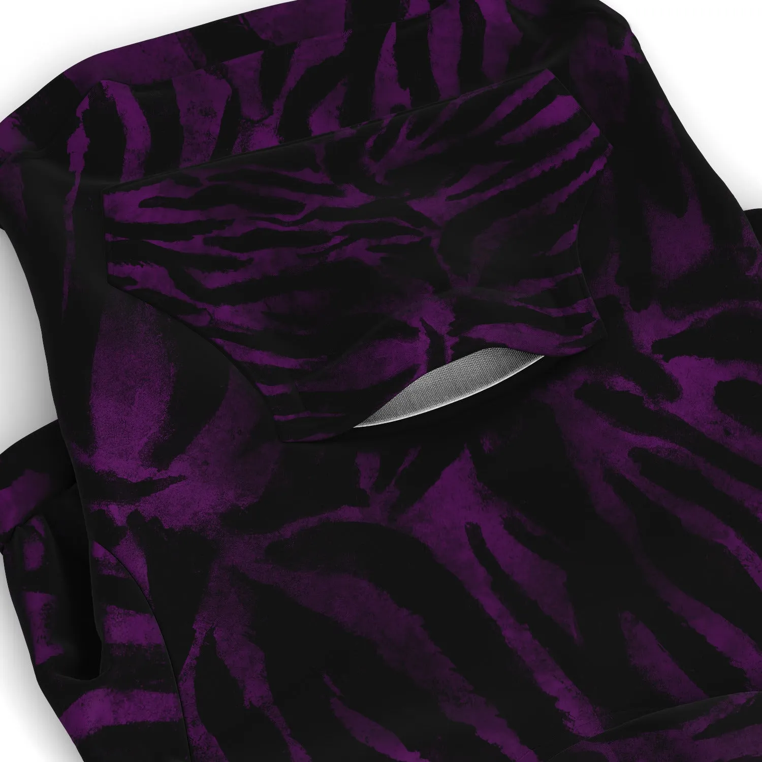 Purple Tiger Dog's Hoodie, Animal Print Best Designer Dog's Hoodie For Small to Extra Large Size Dogs