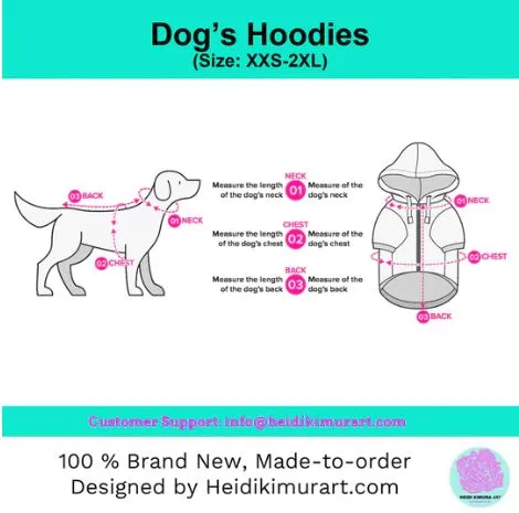 Purple Tiger Dog's Hoodie, Animal Print Best Designer Dog's Hoodie For Small to Extra Large Size Dogs