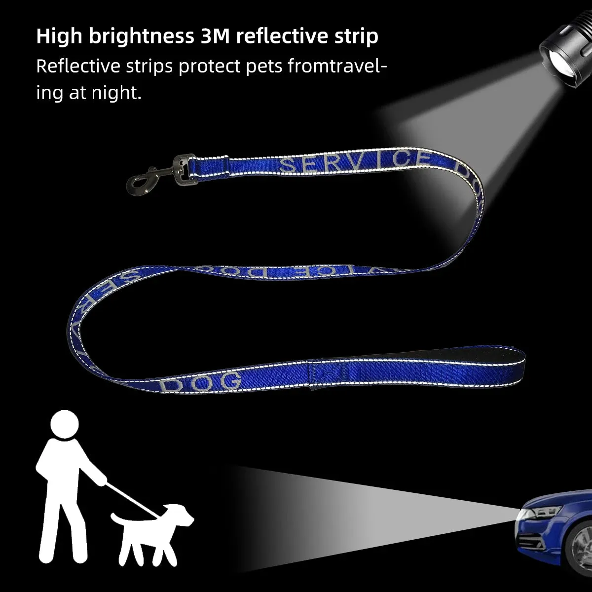 Reflective Nylon Leash for Small Pets - Ideal for Dogs and Cats