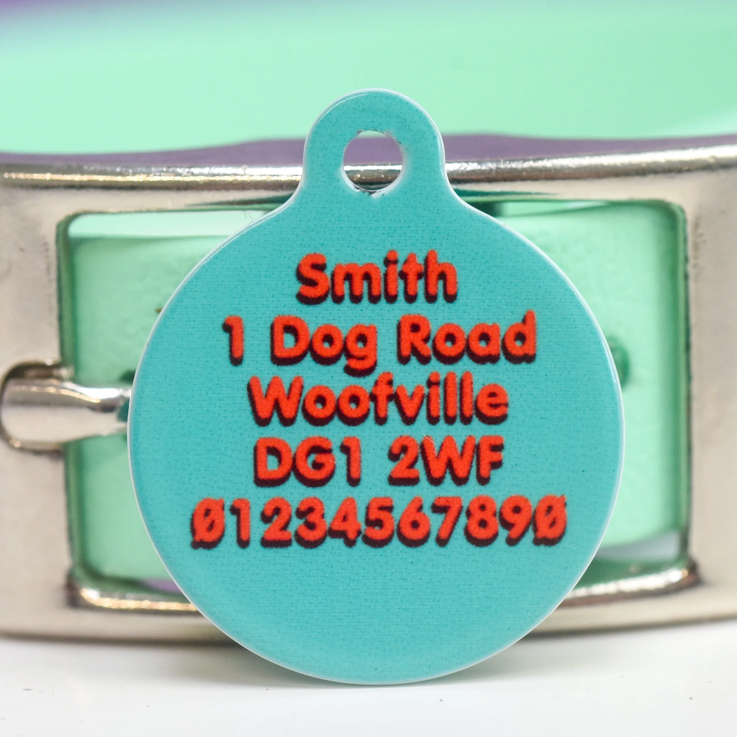 Retro Vibes Pet ID Tag Personalised