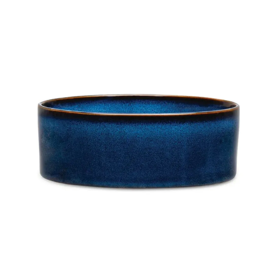 Scruffs Reactive Glaze Pet Bowl - Midnight Blue