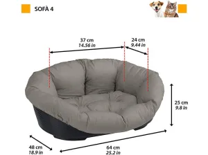 Sofa 4 Dove Grey