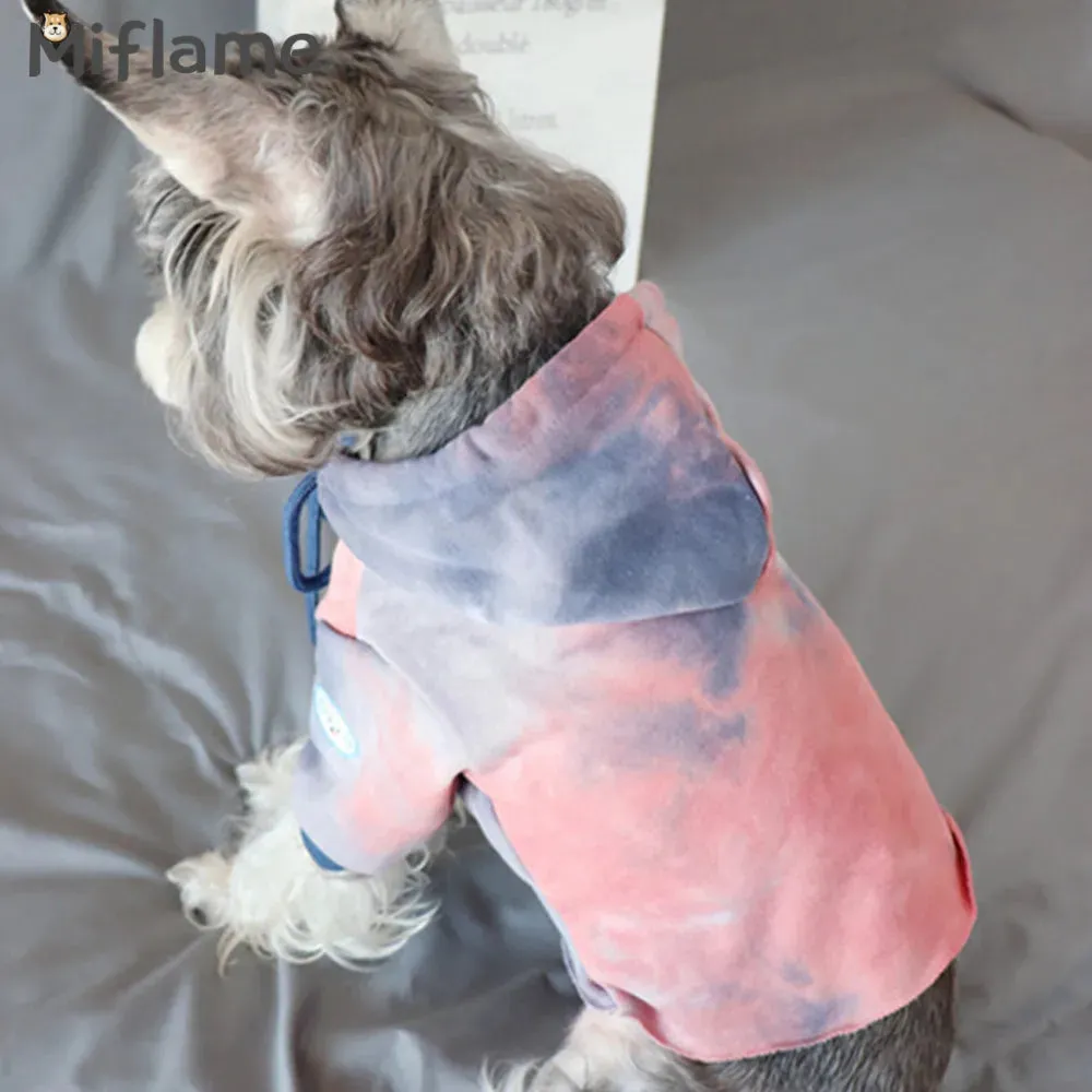 SportyPaws Tie-Dye Hoodie For Cat or Dog