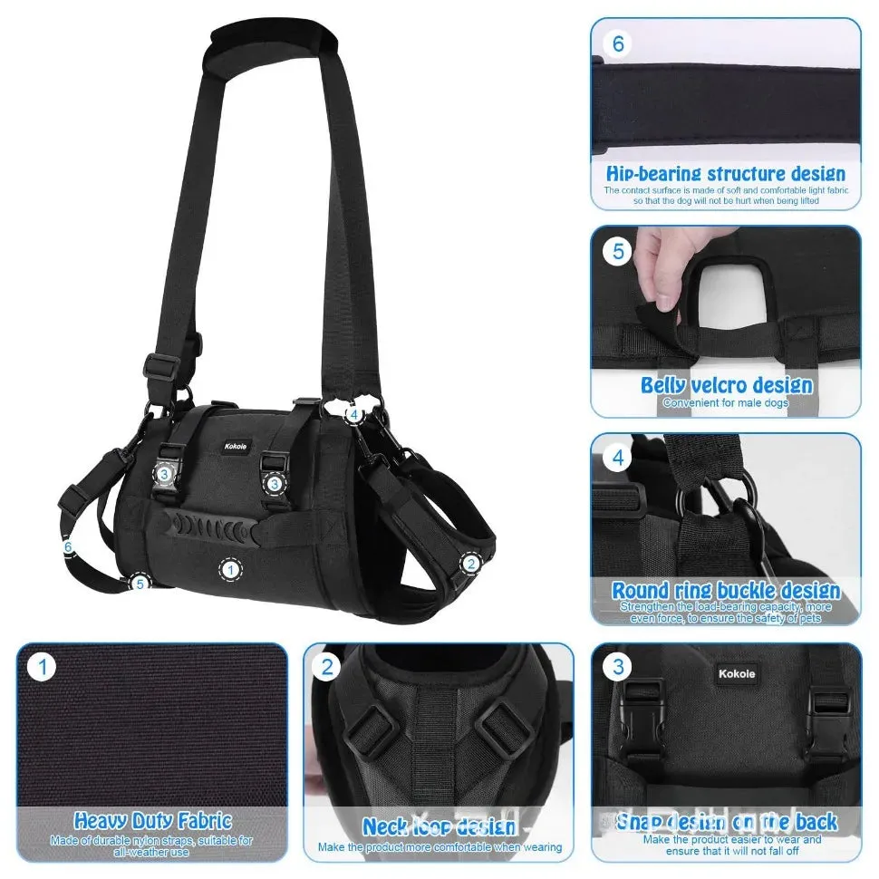 Support Harness for Dogs with Mobility Issues - Adjustable, Comfortable, and Durable