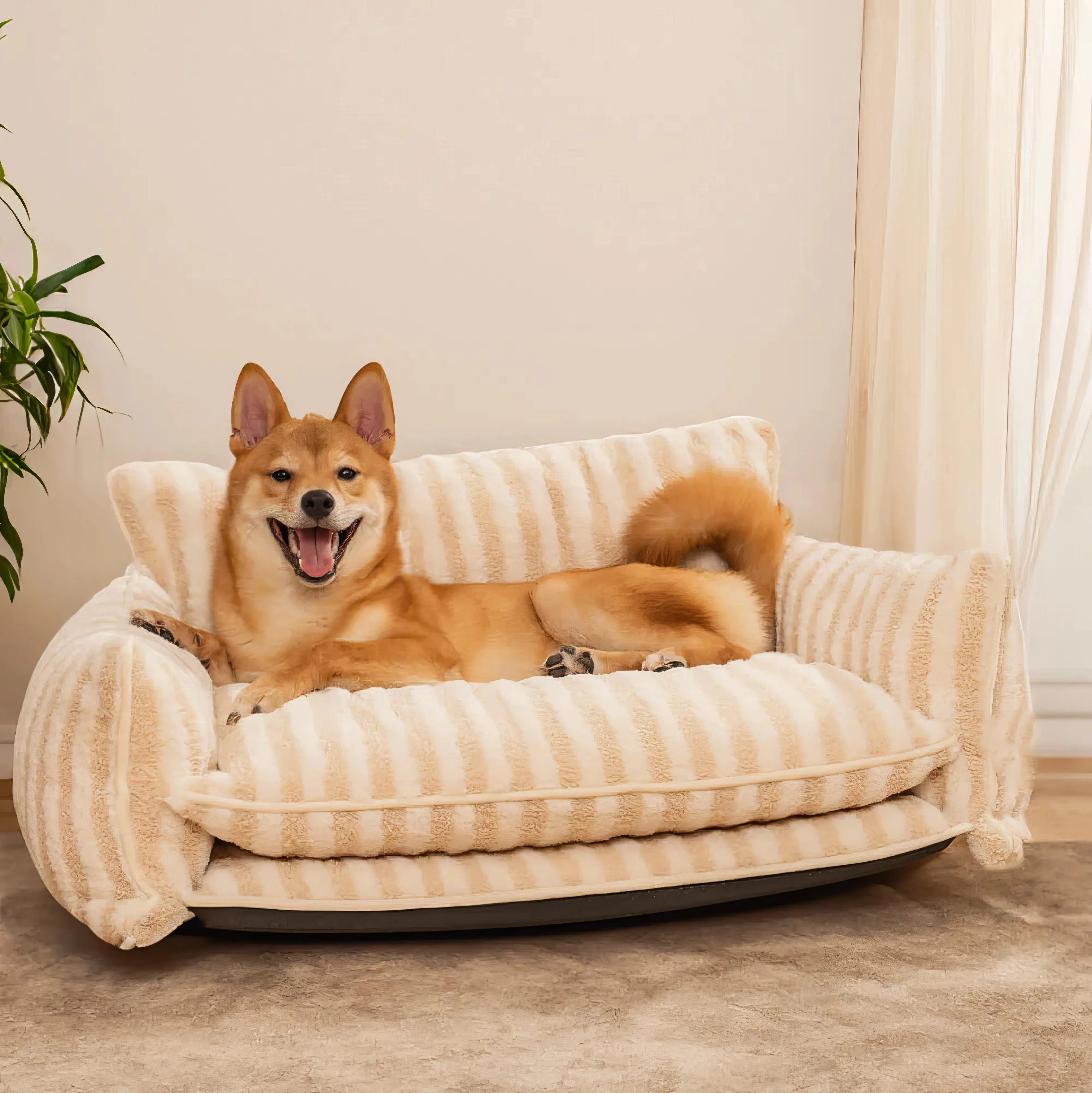 The Striped Calming Pet Sofa