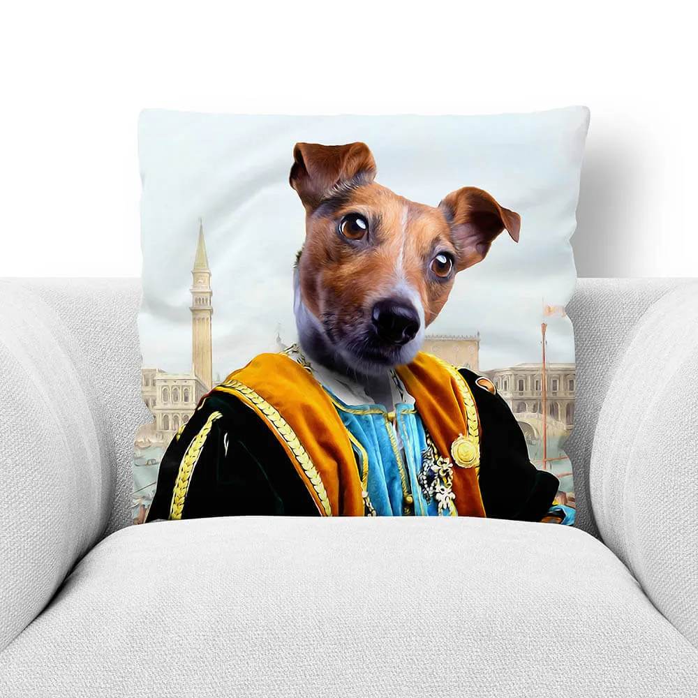 THE VENICE MENACE - CUSTOM PET PORTRAIT THROW PILLOW