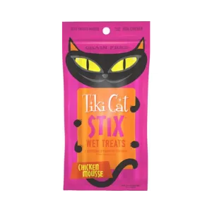 Tiki Cat Stix Chicken Mousse Grain-Free Cat Treats, 3 oz