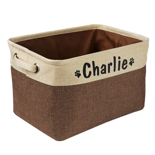 Trendy Personalized Pet  Storage Basket