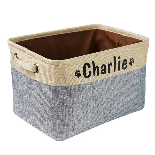 Trendy Personalized Pet  Storage Basket