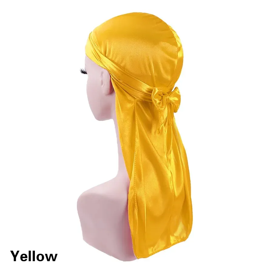 Trendy Silky Durags With Extra Long Tail