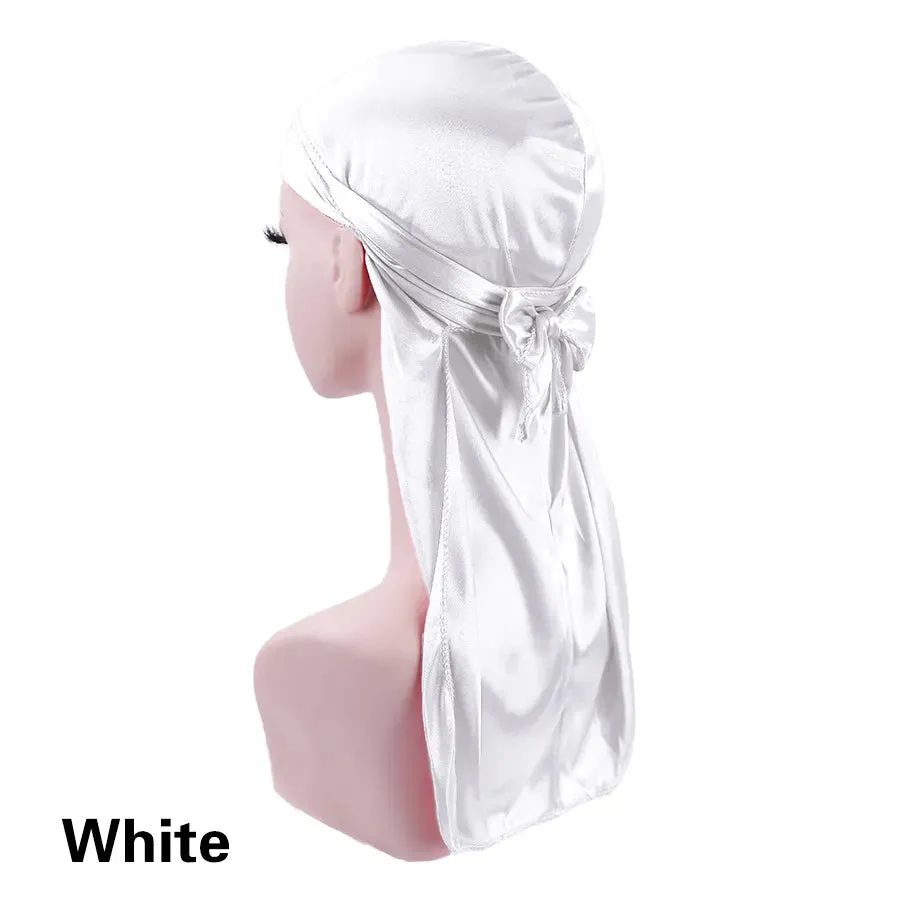 Trendy Silky Durags With Extra Long Tail