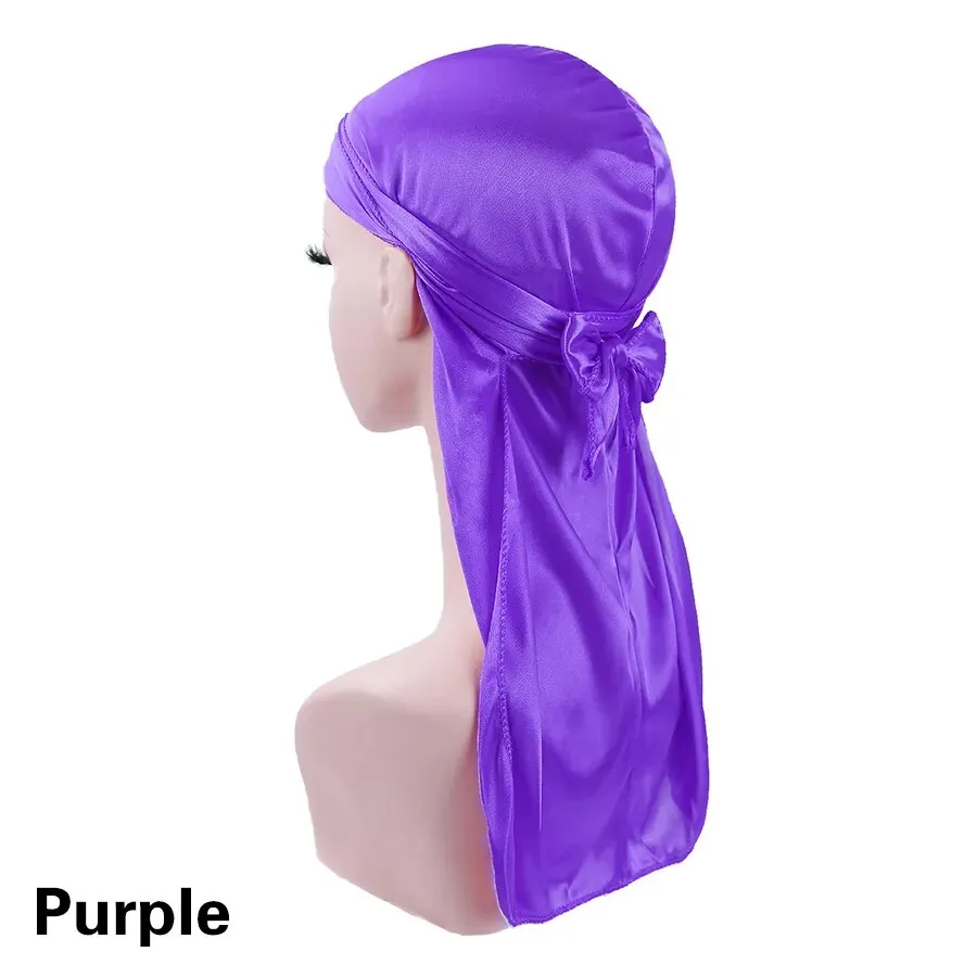 Trendy Silky Durags With Extra Long Tail