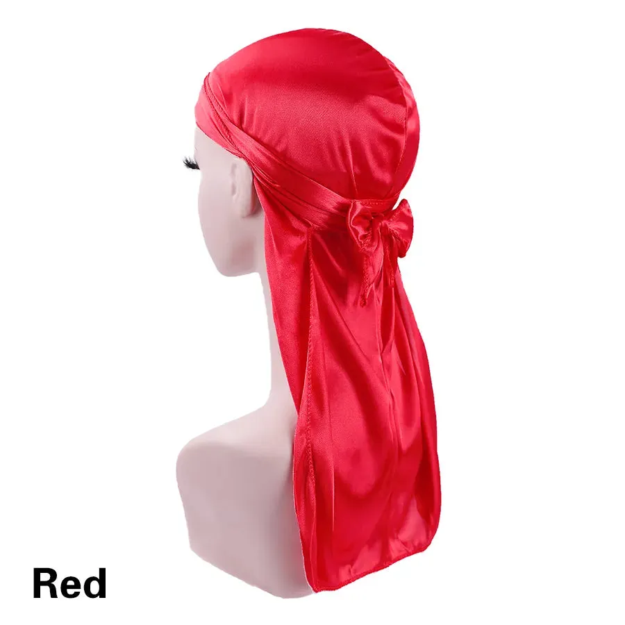 Trendy Silky Durags With Extra Long Tail