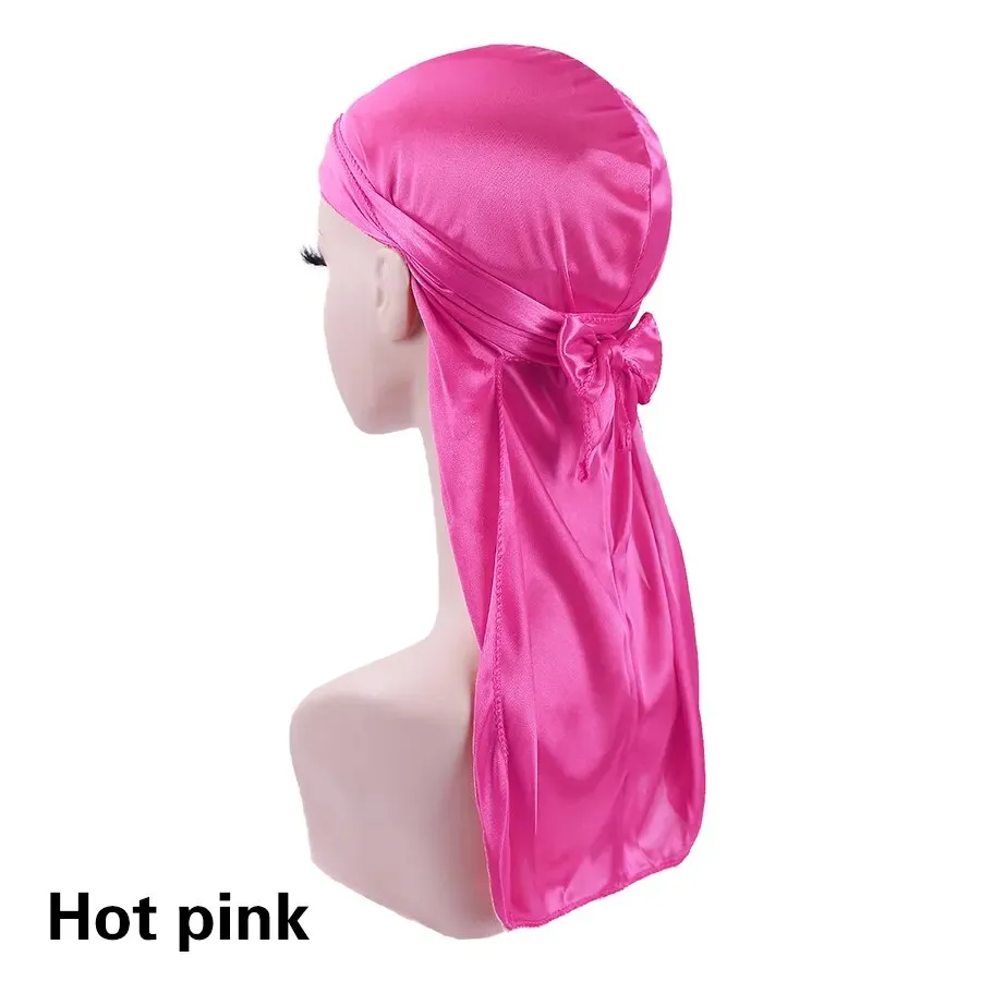 Trendy Silky Durags With Extra Long Tail