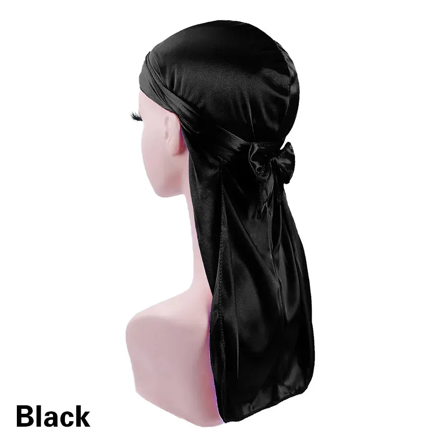 Trendy Silky Durags With Extra Long Tail