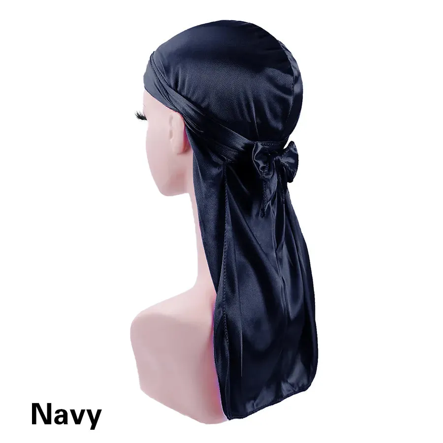 Trendy Silky Durags With Extra Long Tail