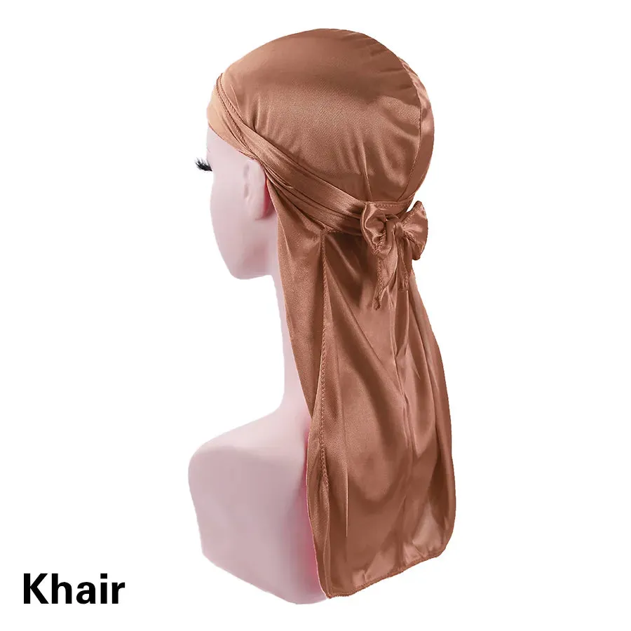 Trendy Silky Durags With Extra Long Tail