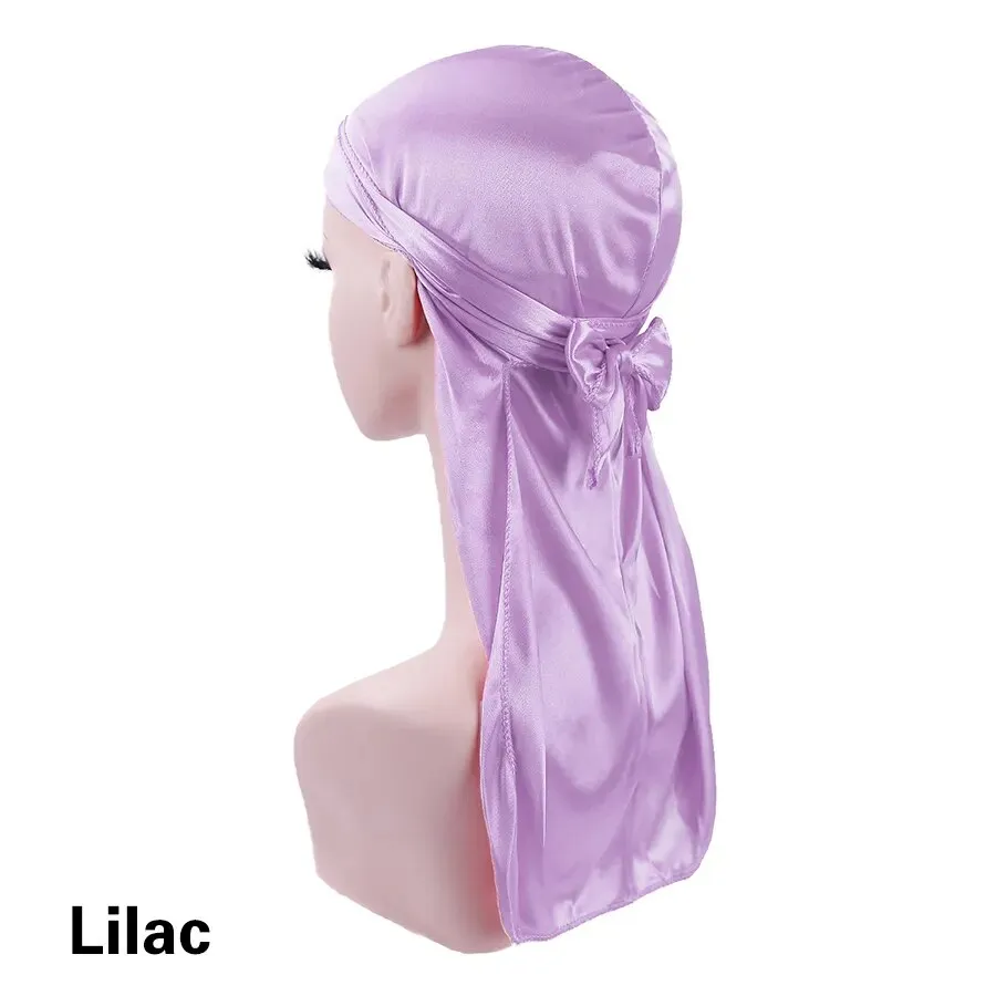 Trendy Silky Durags With Extra Long Tail