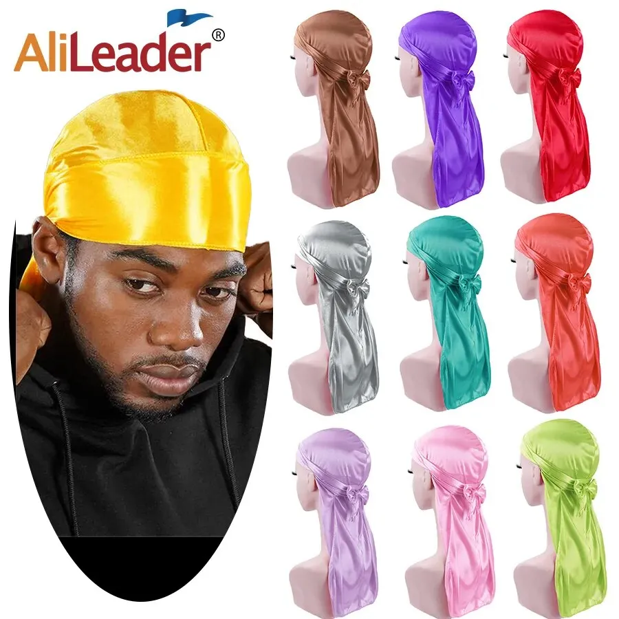 Trendy Silky Durags With Extra Long Tail