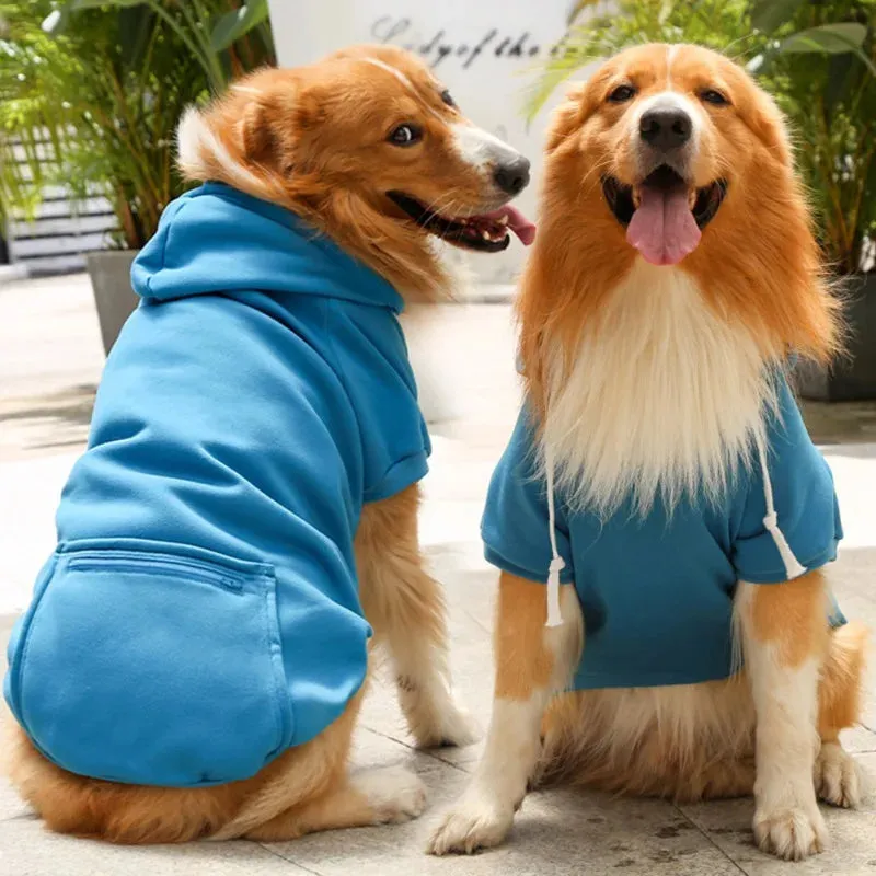 Winter Dog Clothes Sport Hoodies Sweatshirts Warm Coat Clothing for Small Medium Large Dogs Big Dogs Cat Pets Puppy Outfits