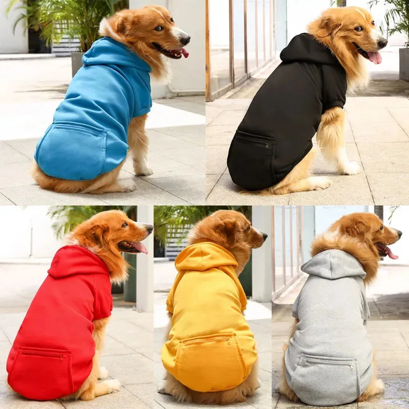 Winter Dog Clothes Sport Hoodies Sweatshirts Warm Coat Clothing for Small Medium Large Dogs Big Dogs Cat Pets Puppy Outfits