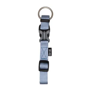 Zeus Adjustable Nylon Dog Collar - Baby Blue - XLarge - 2.5 cm x 42 cm-65 cm (1in x 16in-26in)